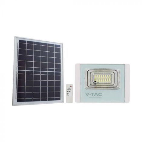 V-TAC Faro LED con Telecomando e Pannello Solare 20W Colore Bianco Bianco Freddo IP65