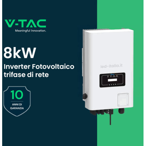 V-TAC Inverter Trifase di Rete 30kW WiFi e Accessori inclusi Garanzia 10 Anni IP65