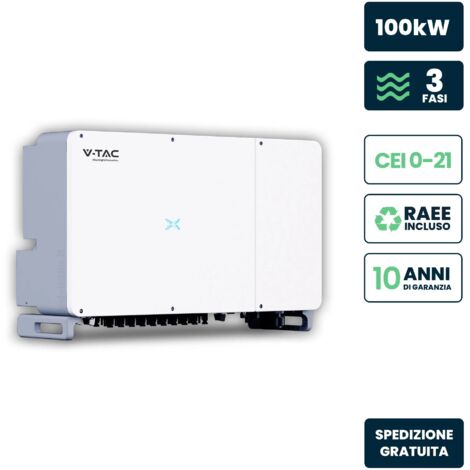 V-TAC Inverter Trifase di Rete On-Grid 100kW Garanzia 10 Anni IP66