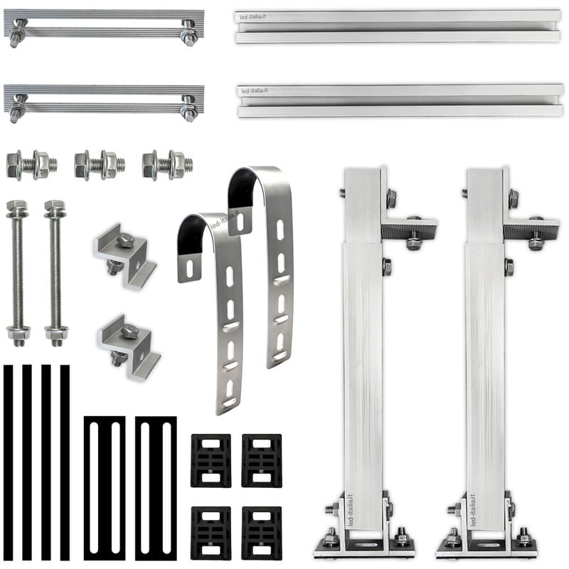 V-tac - Kit de montage de panneaux photovoltaà¯ques pour balcons