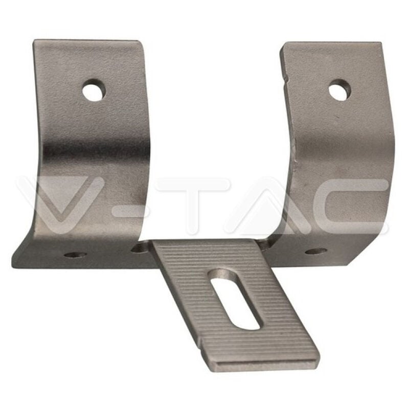 V-tac - Supports en acier pour la fixation de panneaux solaires photovoltaà¯ques sur tà´le trapézoà¯dale pour une installation verticale (lot de 5)