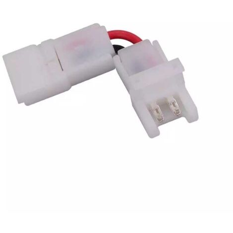 V-TAC L-förmiger Verbinder für 8-mm-LED-Streifen. Schnellanschluss über 2-poligen Clip.