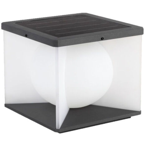 V-TAC Lampada LED 8W Giardino, Pannello e Telecomando 305mm Bianco Caldo IP65