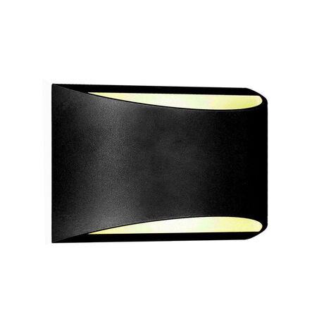 V-TAC Lampada LED Chip Bridgelux da Muro 10W Doppio Fascio, Nero Bianco Naturale IP54