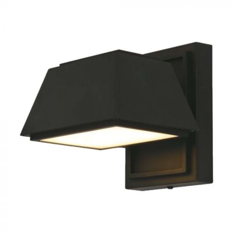 V-TAC Lampada LED da Muro 15W 120LM/W Doppio Fascio Colore Nero Bianco Caldo IP65