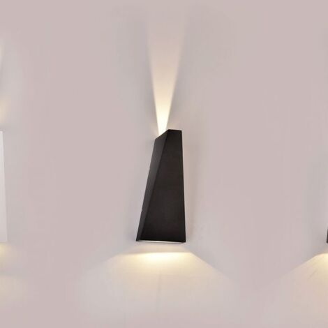 V-TAC Lampada LED da Muro 4W 110LM/W Doppio Fascio, Nero Bianco Naturale IP65