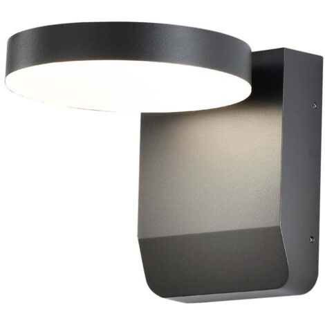 V-TAC Lampada LED da Muro Quadrata 17W 150LM/W Colore Nero Bianco Caldo IP65