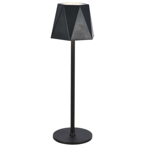 V-TAC Lampada LED da Tavolo 1.5W 130372mm Nero Ricaricabile USB Touch CCT 3in1