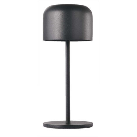 V-TAC Lampada LED da Tavolo 1.5W 2200mAh Ricaricabile, Nero, Touch, CCT 2in1