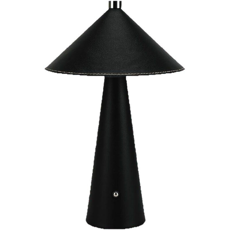 Image of Lampade da Tavolo Lampada led da Tavolo 3W con Batteria Ricaricabile usb c Colore Nero in Metallo Mantello in pelle Touch Dimmerabile 3in1 - V-tac