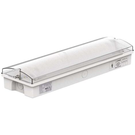 V-TAC Lampada LED di Emergenza a Parete, Autotest, Autonomia 3h, Compatibilità RF Bianco Freddo IP65