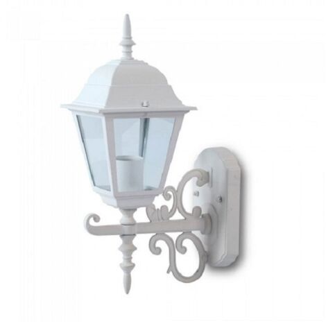 V-TAC Lampada LED Lanterna Piccola, Portalampada E27 Rivolta in Alto Colore Bianco IP44