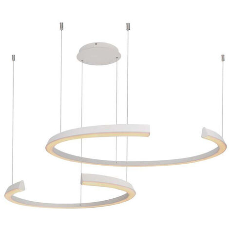 V-TAC Lampadario LED 48W in Metallo 11080120cm Bianco Caldo Dimmerabile