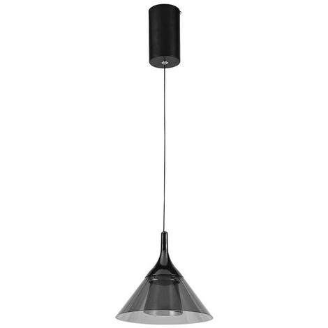 V-TAC Lampadario LED a Campana 9W 19.517.5100Cm Colore Nero Bianco Caldo
