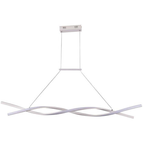 V-TAC Lampadario LED a Sospensione 30W in Metallo dal Design Moderno 120100cm Colore Bianco 4000K