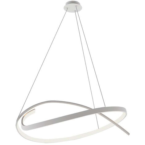 V-TAC Lampadario LED a Sospensione 48W in Metallo 80120cm Bianco Caldo Dimmerabile