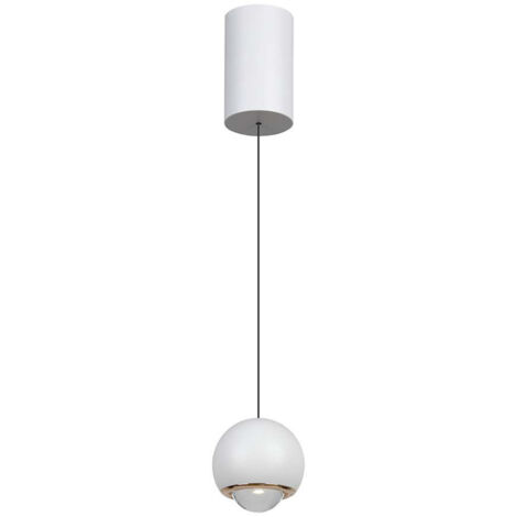 V-TAC Lampadario LED a Sospensione 5W Sfera Ø12x200cm Regolabile Bianco Caldo Bianco
