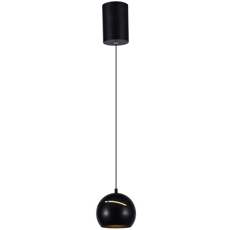 V-TAC Lampadario LED a Sospensione 8.5W Coppa Metallo Ø12162cm Bianco Caldo Nero