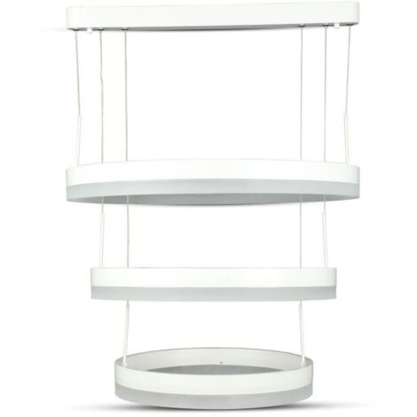 V-TAC Lampadario LED con 3 Cerchi 80W Bianco Caldo Dimmerabile