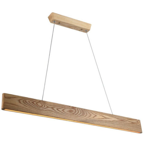 V-TAC Lampadario LED con Plafoniera a Sospensione 10W Design Moderno in Legno H1200x900mm 3000K