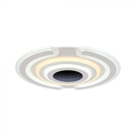 V-TAC Lampadario LED con Telecomando 95W 520x50mm Dimmerabile CCT: Bianco Caldo+Bianco Freddo