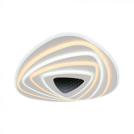 YUNZI Moderno Ventilatore da soffitto con Illuminazione e Telecomando,  Bianco LED Dimmerabile Lampada da soffitto, Plafoniere con Ventilatore per