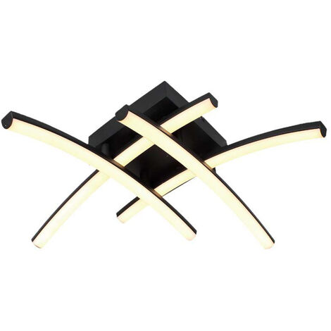 V-TAC Lampadario LED dal Design Moderno 24W Colore Nero 445125mm 3000K
