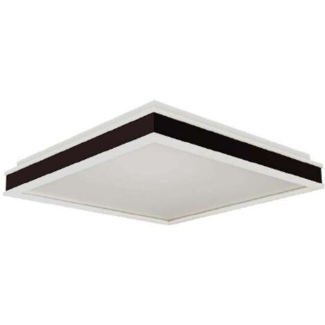 V-TAC Lampadario LED Quadrato 48W con Montaggio a Plafone Dimmerabile TRIAC Colore Nero 4000K