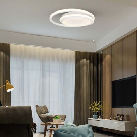 V-TAC Lampadario LED Rotondo Doppio 38W con Montaggio a Plafone Colore Bianco 4000K