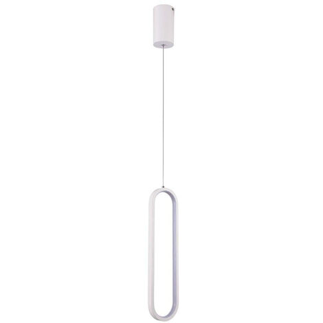V-TAC Lampadario LED Sospensione 13W Design Moderno 100x70x1530mm Bianco Bianco Caldo