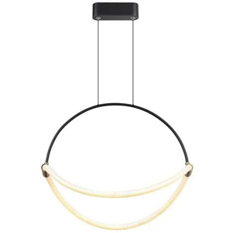 V-TAC Lampadario LED Sospensione 16W Elegante Minimalista 400x160x1650mm Nero Bianco Caldo