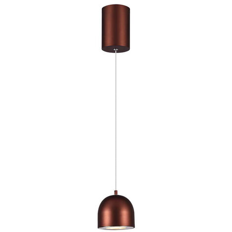 V-TAC Lampadario LED Sospensione 8.5W Coppa Ø10160cm Regolabile Bianco Caldo Touch Rame