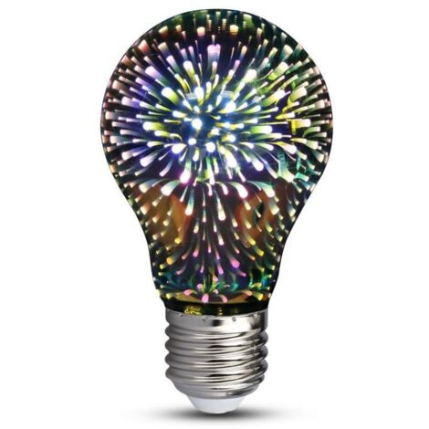 V-TAC Lampadina LED Attacco E27 da 5W A60 Filamento 3D Bianco Caldo