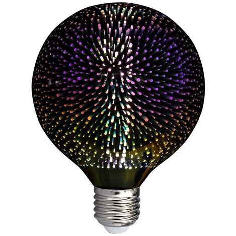 V-TAC Lampadina LED Attacco E27 da 5W G125 Filamento 3D Bianco Caldo