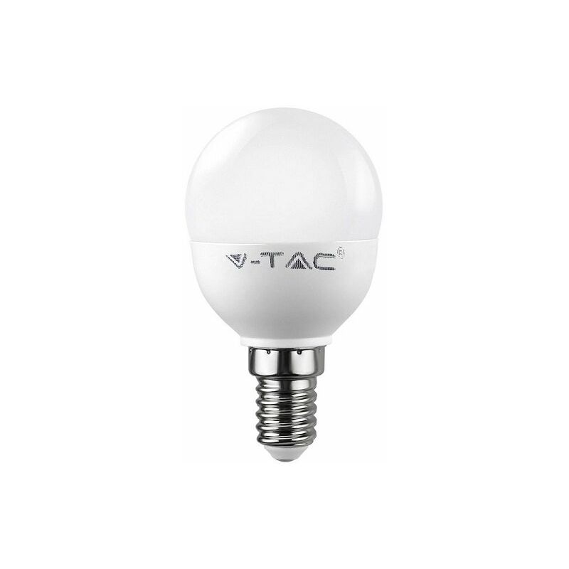 Image of Esolution - v-tac lampadina led E14 bulbo mini globo 6W=40W P45 luce calda-naturale-fredda sku 4250-4251-4252 fredda