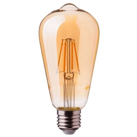 V-TAC Lampadina LED E27 4W ST64 Filamento Ambrato Bianco Caldo
