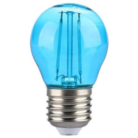 V-TAC LED-Glühbirne E27 2W G45 Filament Farbe Blau