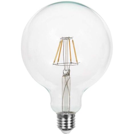V-TAC LED-Glühbirne E27 6W G125 Filament Transparent Warmweiß