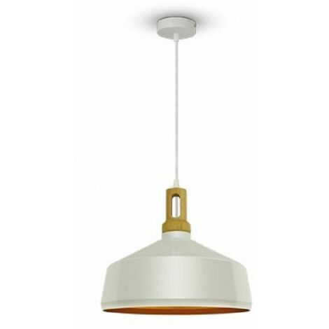 V-TAC LED-Kronleuchter aus Metall mit E27-Lampenfassung (max. 60 W), glänzendes Weiß