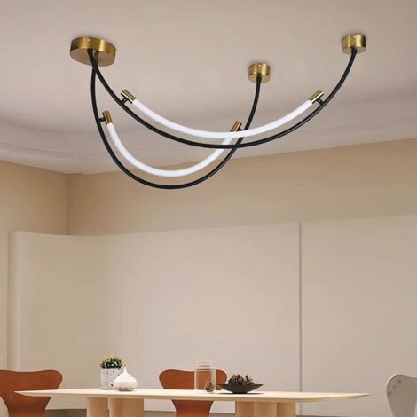 V-TAC LED-Kronleuchter mit 2 Halbmondlampen 20W Metall 1006047,5cm Naturweiß