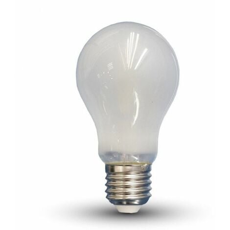 V-TAC LED-Lampe E27 6W 110LM/W A60 Glühfaden Satin 2700K