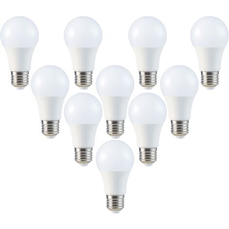 V-TAC LED-Lampe VT-2099, E27, EEK: F, 8,5 W, 806 lm, 3000 K, 10 Stück