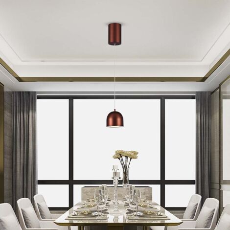 V-TAC LED Pendelleuchte 8,5W Ø10160cm Verstellbar Warmweiß Touch Kupfer