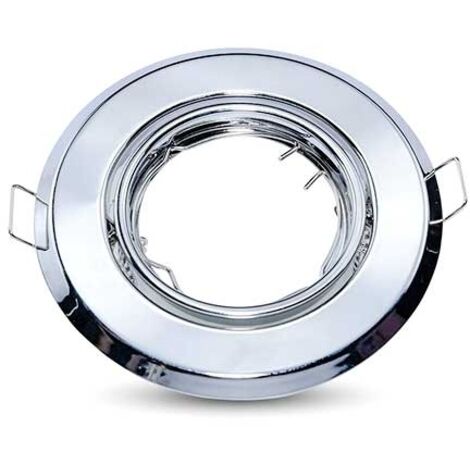 V-TAC LED Spot Light - Appareil encastré - GU10 - IP20 - Chrome - Lot de 2