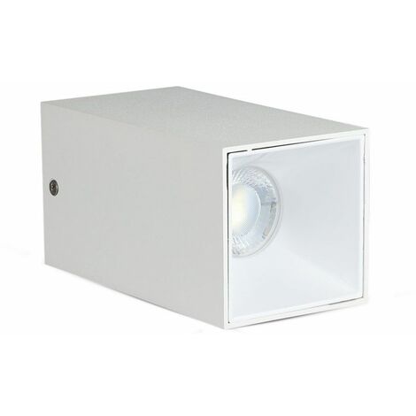 V-TAC LED Strahlerhalter Quadratische Deckenhalterung GU10 Weißer Korpus Weißer Reflektor