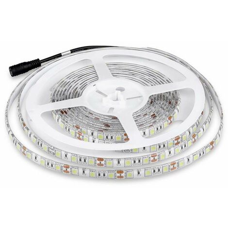 V-TAC LED-Streifen SMD5050 11W/m 5m 60 LED/m 12V Kaltweiß IP65 10mm