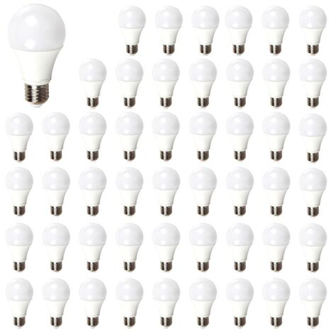 V-Tac – Lot de 50 ampoules LED E27 A60 8,5W – 806 lm – Blanc neutre 4000K – Indice de protection IP20 – Durée de vie 20 000 h