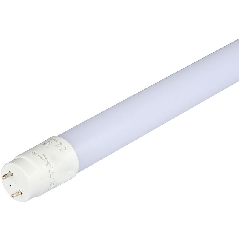 VT656 LED T8 Nano Plastic Tube Light Non-Rotatable Samsung Chip 3000K 22W - V-tac