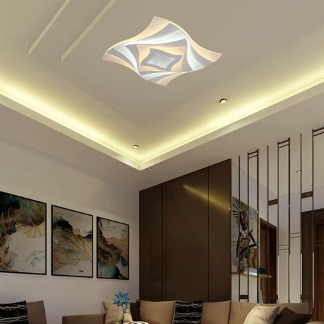 V-TAC Modernes Design LED Kronleuchter CCT 3in1 mit Fernbedienung 75W Dimmbar Weiß Farbe 23397