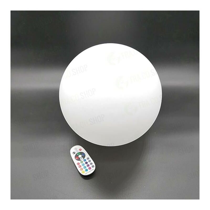 VT-7803 sfera luminosa 31CM multicolor led rgb 1W ricaricabile con telecomando IP67 - sku 40161 - V-tac